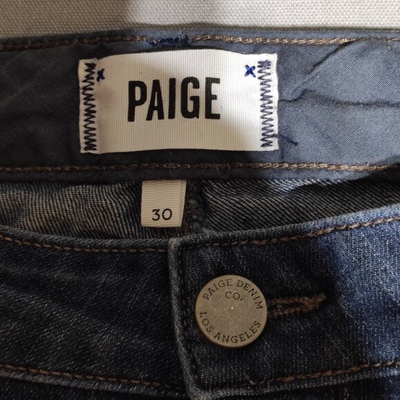 PAIGE Jeans women's size 30 indigo blue colour Skyline Boot boot cut - Picture 6 of 13